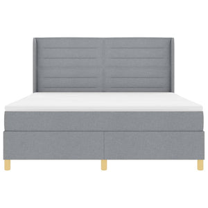 Boxspringbett mit LED Hellgrau 180x200 cm