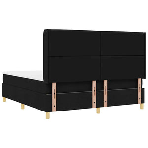 Boxspringbett 180x200 cm mit LED Schwarz