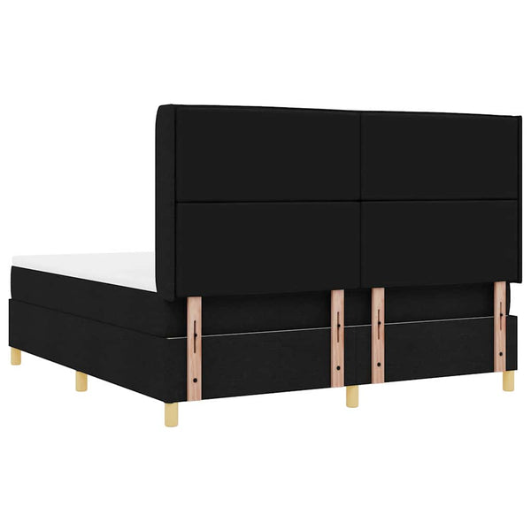 Boxspringbett 180x200 cm mit LED Schwarz