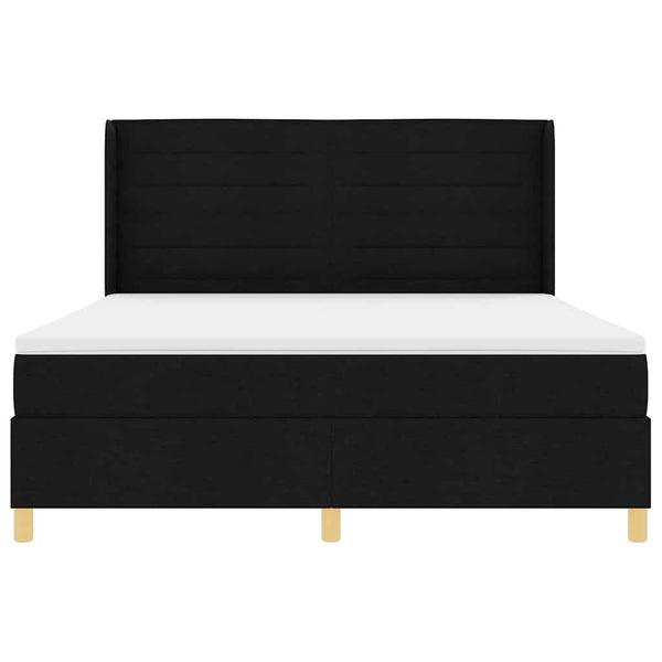 Boxspringbett 180x200 cm mit LED Schwarz