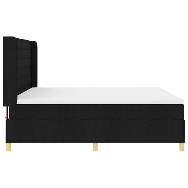 Boxspringbett 180x200 cm mit LED Schwarz