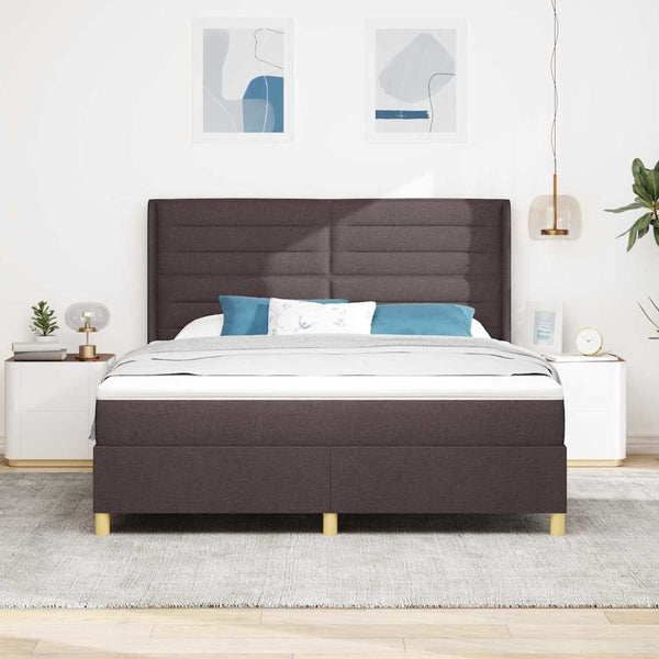 Boxspringbett Braun mit LED 180x200 cm
