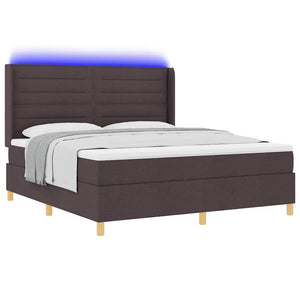 Boxspringbett Braun mit LED 180x200 cm