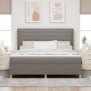 Boxspringbett Taupe mit LED 180x200 cm