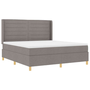 Boxspringbett Taupe mit LED 180x200 cm