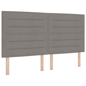 Boxspringbett Taupe mit LED 180x200 cm