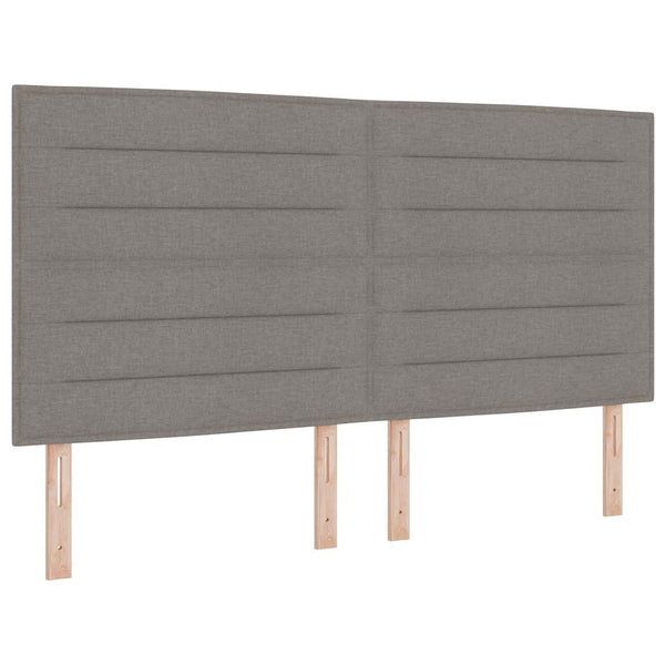 Boxspringbett Taupe mit LED 180x200 cm