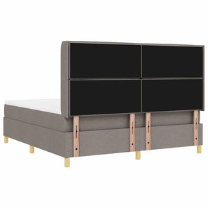 Boxspringbett Taupe mit LED 180x200 cm