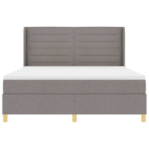Boxspringbett Taupe mit LED 180x200 cm