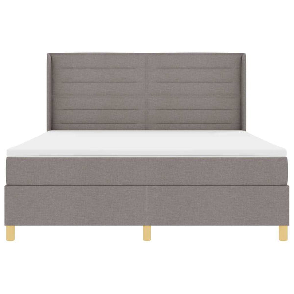 Boxspringbett Taupe mit LED 180x200 cm