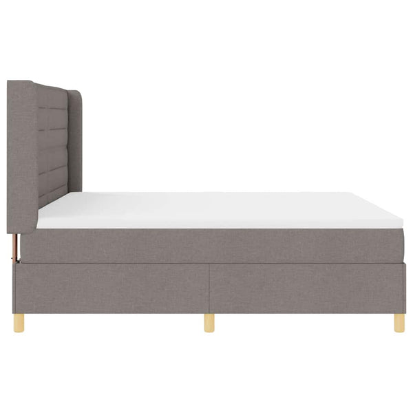 Boxspringbett Taupe mit LED 180x200 cm