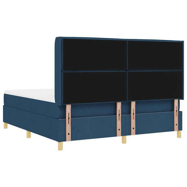 vidaXL Lit coffre avec bandeau LED bleu 180 x 200 cm Tissu