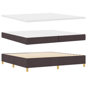 vidaXL Lit tapissier avec matelas et LED gris 200 x 200 cm tissu