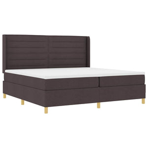Boxspringbett mit LED Braun 200x200 cm