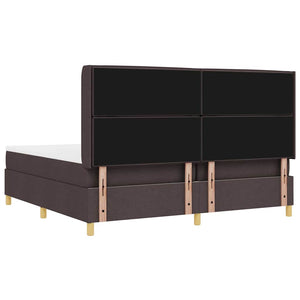 Boxspringbett mit LED Braun 200x200 cm