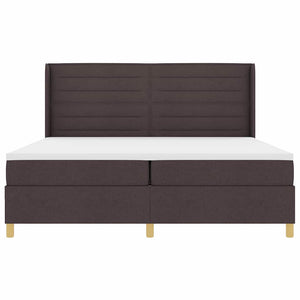 Boxspringbett mit LED Braun 200x200 cm