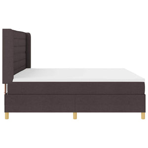 Boxspringbett mit LED Braun 200x200 cm