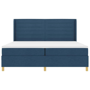 Boxspringbett Blau mit LED 200x200 cm