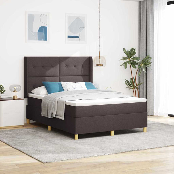 Boxspringbett Braun 160x200 cm mit LED