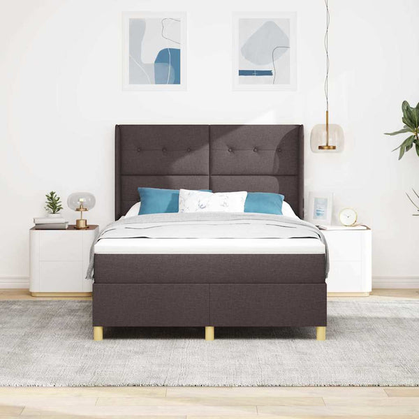 Boxspringbett Braun 160x200 cm mit LED