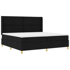 Boxspringbett Schwarz 200x200 cm mit LED