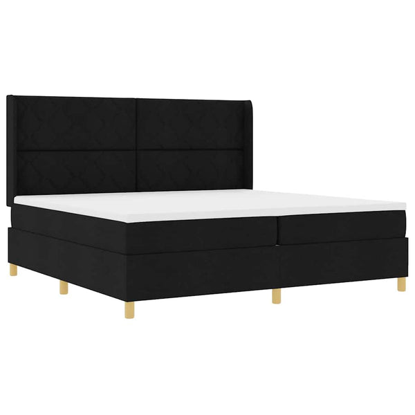 Boxspringbett Schwarz 200x200 cm mit LED