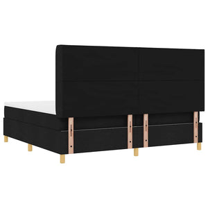 Boxspringbett Schwarz 200x200 cm mit LED