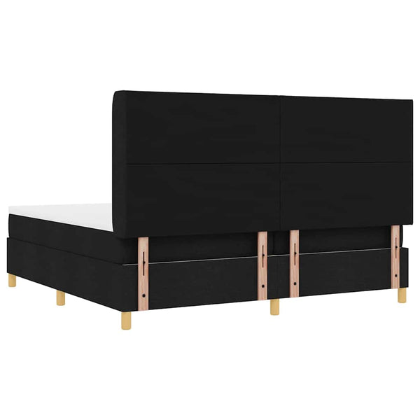 Boxspringbett Schwarz 200x200 cm mit LED