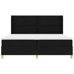 Boxspringbett Schwarz 200x200 cm mit LED