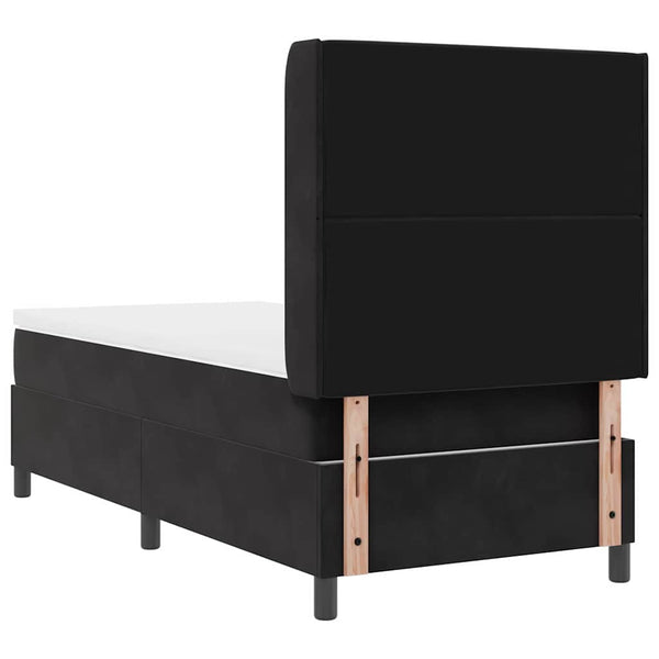 vidaXL Lit coffre avec matelas et LED Noir 100 x 200 cm Velours