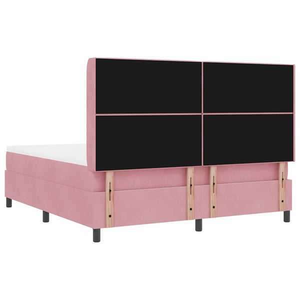 Boxspringbett Rosa mit LED 180x200 cm