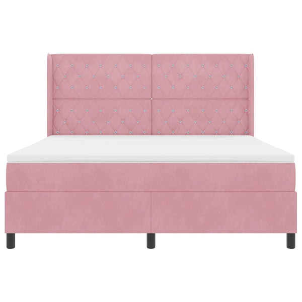 Boxspringbett Rosa mit LED 180x200 cm