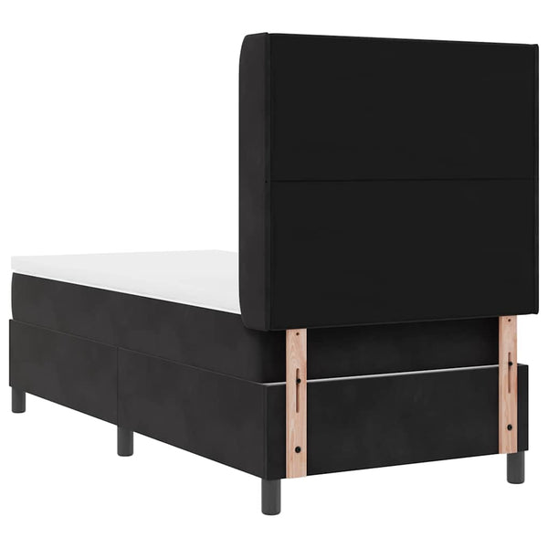 vidaXL Lit coffre avec matelas et LED Noir 80 x 200 cm Velours