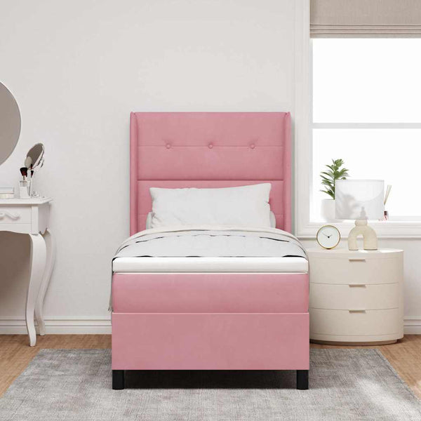 Boxspringbett Rosa LED 80x200 cm