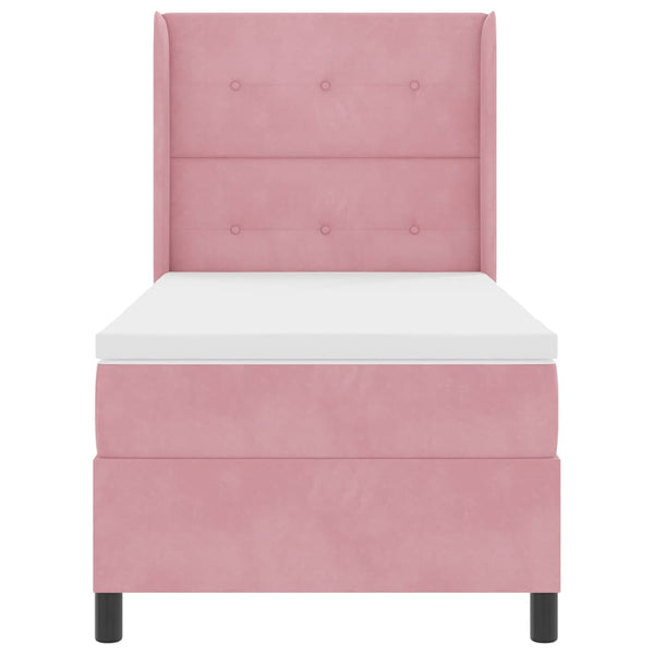 Boxspringbett Rosa LED 80x200 cm