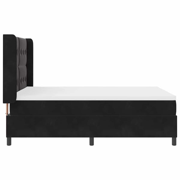 vidaXL Lit coffre avec bandes LED Noir 140 x 190 cm Velours