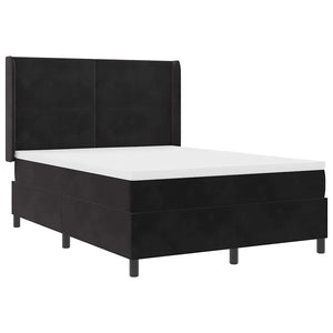 vidaXL Lit coffre avec bandeau LED noir 140 x 200 cm Velours