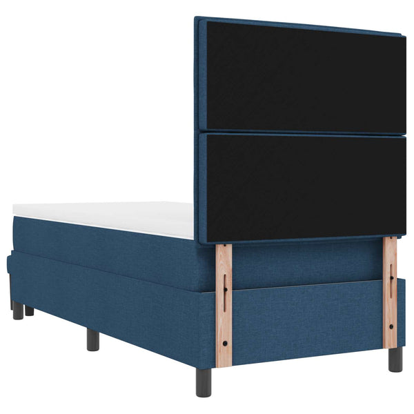 Boxspringbett Blau 80x200 cm mit Kopfteil