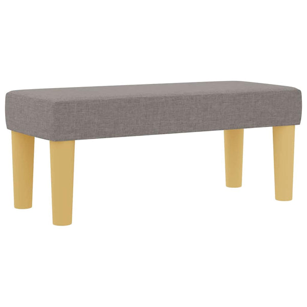 Boxspringbett Taupe 200x90 cm mit Kissen