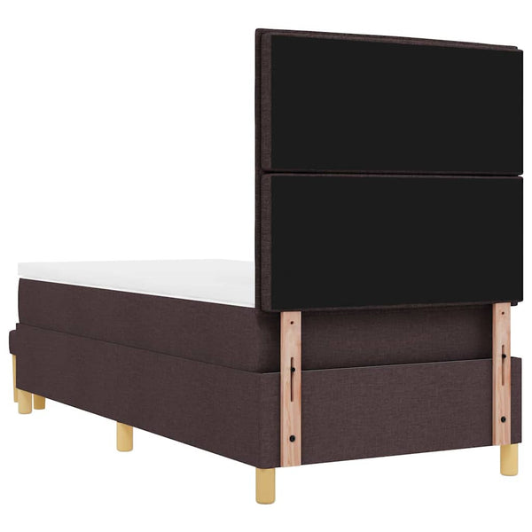 Boxspringbett Dunkelbraun 200x90 cm mit Kissen
