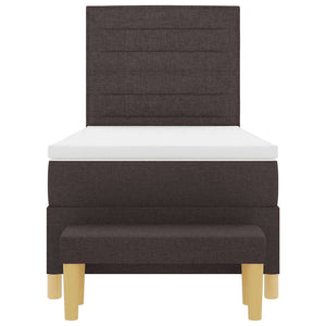 Boxspringbett Dunkelbraun 200x90 cm mit Kissen