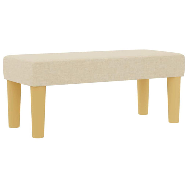 Boxspringbett Creme 200x90 cm mit Kissen