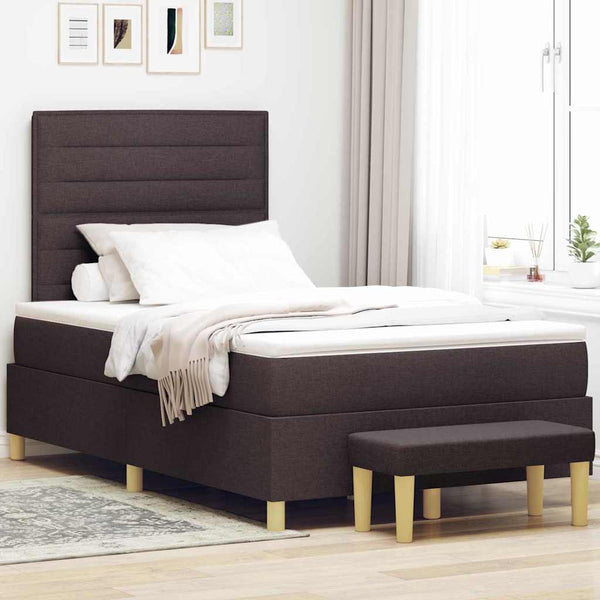 Boxspringbett Dunkelbraun 190x120 cm