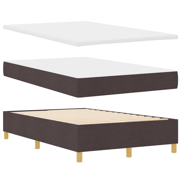 Boxspringbett Dunkelbraun 190x120 cm