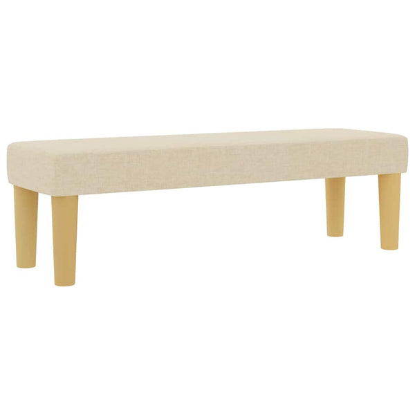 Boxspringbett Creme 190x120 cm mit Kissen
