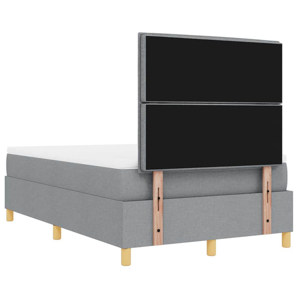 Boxspringbett Hellgrau 200x120 cm