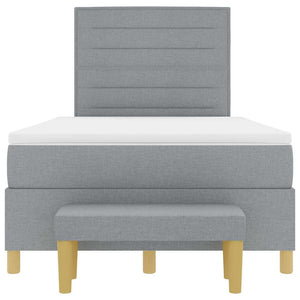Boxspringbett Hellgrau 200x120 cm