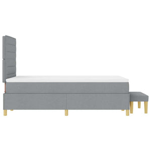 Boxspringbett Hellgrau 200x120 cm