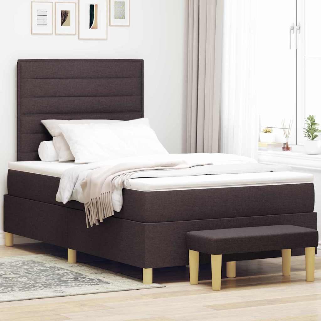 Boxspringbett Dunkelbraun 200x120 cm