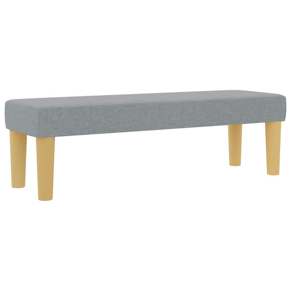 Boxspringbett Hellgrau 200x140 cm mit Kissen